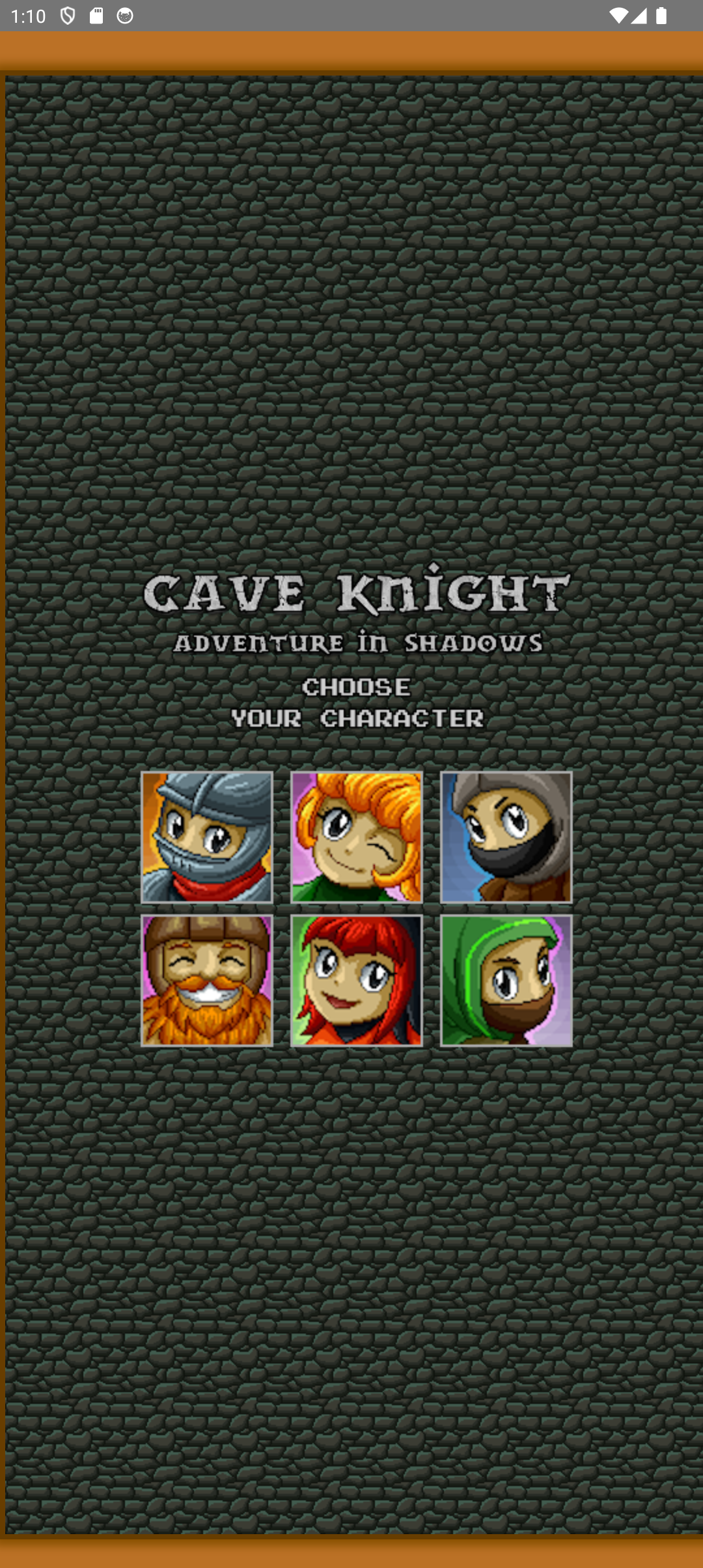 Cave Knight Choose your Character